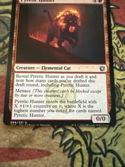 Mtg Magic Conspiracy Pyretic Hunter Miscut Misprint Card - Image 3