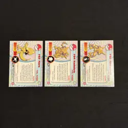 Pokemon Card - Abra, Kadabra, Alakazam - Topps non holo - 3 Card Set - Image 2