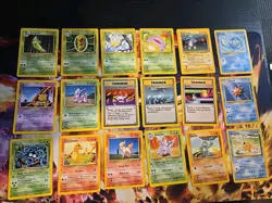 Pokemon Base Set Lot of 18 Vintage Uncommon / Common Cards Lp-Mp!!! - Image 1