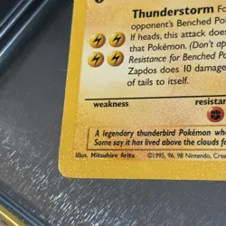 1st Edition Zapdos 30/62 | Pokemon TCG Trading Card | WOTC Vintage Rare LP/MP - Image 2