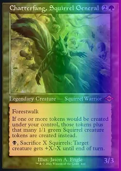 Chatterfang, Squirrel General (410/767) Modern Horizons 2 LP FOIL- Etched Retro - Image 1