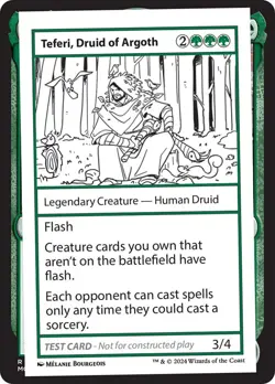 MTG Magic the Gathering Teferi, Druid of Argoth (348/390) Mystery Booster 2 LP - Image 1