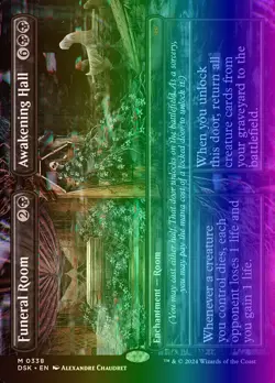 MTG Magic the Gathering Funeral Room (338/499) Duskmourn House of Horror LP FOIL - Image 1