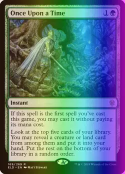 MTG Magic the Gathering Once Upon a Time (169/533) Throne of Eldraine LP FOIL - Image 1