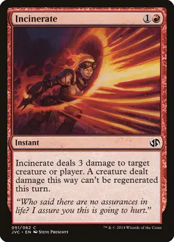 MTG Magic the Gathering Incinerate (51/63) DDA, Jace vs. Chandra NM - Image 1