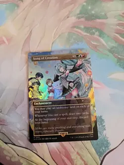 MTG RAINBOW FOIL Song Of Creation Secret Lair Hatsune Miku NM W1 - Image 1