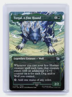 Torgal, A Fine Hound (Borderless) MTG FINAL FANTASY #345 Uncommon - Image 1