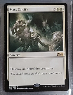 MTG Mass Calcify Magic 2015 018/269 Regular Rare - Image 1