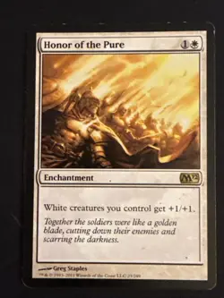 1x Honor of the Pure (23) Core Set 2012 MP MTG Magic the Gathering x1 MKE - Image 1
