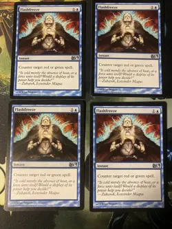 4x Flashfreeze - NM/LP+ Core Set 2011 M11 English MTG Magic - Image 1