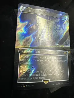 Minas Tirith, R 0752, NM Surge Foil Extended Art, MTG LotR Lord of the Rings LTR - Image 2