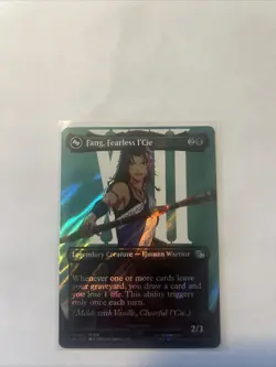 Fang, Fearless l'Cie (Borderless) (Surge Foil) Final Fantasy Foil 0381 MTG - Image 1