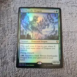 MTG - FOIL EARTHQUAKE DRAGON - Baldur's Gate - Image 1