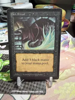 Dark Ritual MP Beta MTG Magic the Gathering, Black Staple, Vintage/Old School 93 - Image 1
