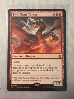 x1 Twinflame Tyrant FDN Foundations MTG 97 MYTHIC M/NM 1x - Image 1