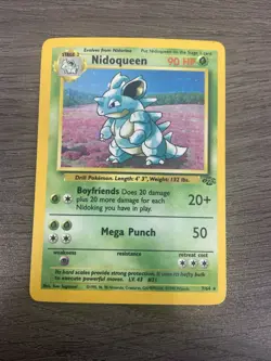 Pokemon TCG Nidoqueen Jungle 7/64 Holo Unlimited Holo Rare - Image 1