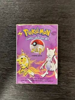 Pokemon Zap Theme Deck Base Set 1999 Sealed Vintage - Image 1