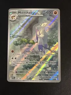 Mienshao 200/182 Pokemon Paradox Rift Full Art Illustration Rare Holo NM - Image 1