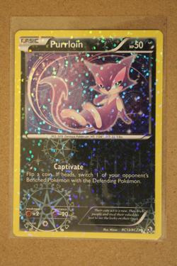 Pokemon TCG Purrloin RC13/RC25 Legendary Treasures: Radiant Collection Holo - Image 1