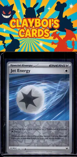Jet Energy 190/193 Reverse Holo SV02: Paldea Evolved Pokemon TCG NM+ - Image 1