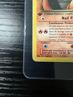 Dark Charizard 1st Edition Non Holo Rare 21/82 WOTC Vintage Pokemon - Image 2
