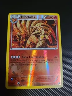 Ninetales - 21/113- Rare - Reverse Holo Pokemon Legendary Treasures NM - Image 1