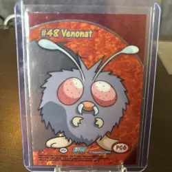 Topps Chrome Venonat Pokemon TV Animation Edition Clear #PC6 - Image 2