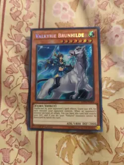 YUGIOH VALKYRIE BRUNHILDE SECRET RARE 1st EDITION LIGHTLY PLAYED SHVA-EN004 - Image 1