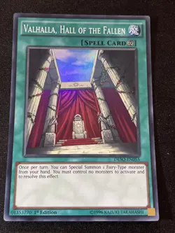Valhalla, Hall Of The Fallen DESO-EN055 Yugioh 1st Edition (New) - Image 1