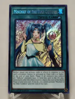 Mischief Of The Time Goddess SHVA-EN007 Secret Rare 1st Edition Yugioh TCG NM/M - Image 1