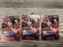 One piece TCG - Monkey.D.Luffy ST01-012 Treasure Cruise Winner Card 3 AVAILABLE - Image 1