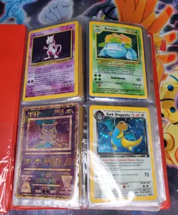Pokemon Card Collection Binder First Edition Shadowless Rare Holo Wotc LP/DM - Image 1