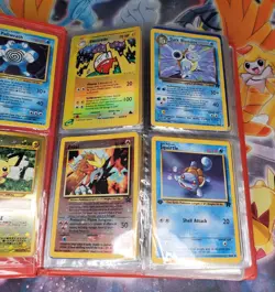 Pokemon Card Collection Binder First Edition Shadowless Rare Holo Wotc LP/DM - Image 3