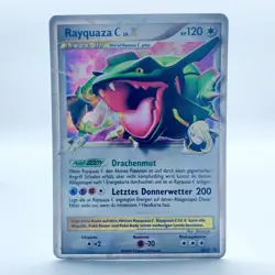 Pokemon TCG Karte - Rayquaza C LV.X, DE DP47 Black Star Promo - Deutsch - Image 1