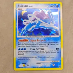 Suicune Lv. 44 Secret Wonders Holo 2007 Pokemon Trading Card 19/132 TCG LP - Image 1
