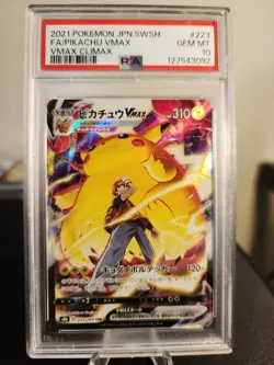 Pikachu VMAX 223/184 2021 Vmax Climax Pokemon Card Game Japanese PSA GEM MINT 10 - Image 1