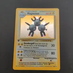 Pokemon TCG Karte - Magneton 9/102 Base Set Holo 1. Edition Deutsch - Image 3
