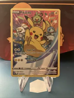 Pikachu SWSH020 SWSH: Sword & Shield Promo Card Holo Pokemon Trading Card Game - Image 1