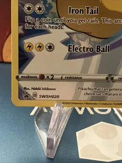 Pikachu SWSH020 SWSH: Sword & Shield Promo Card Holo Pokemon Trading Card Game - Image 4