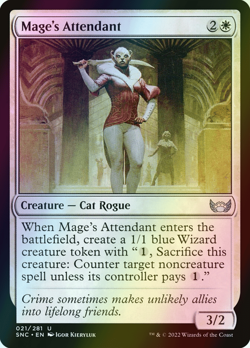 MTG Mage's Attendant Foil ** Streets of New Capenna ** English (NM) - Image 1