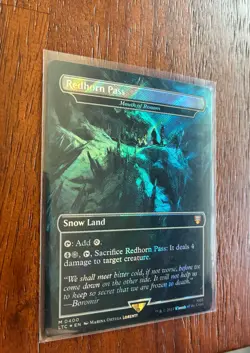 LOTR realms and relics - Redhorn Pass / Mouth of Ronom *SURGE* foil - Image 1