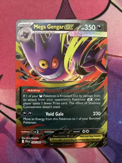 Mega Gengar ex 056/094 Phantasmal Flames Holo Double Rare Pokemon English PFL NM - Image 1