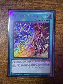 *** BRANDED FUSION *** SECRET RARE 1ST EDITION BLTR-EN111 (NM) YUGIOH! - Image 1
