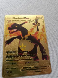 Charizard VMAX Pokemon Card Gold Foil #43 HP 330 Fan Art Mint/NM Condition - Image 1