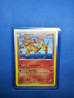 Pokemon Card Moltres 14/99 Next Destinies Holo Rare Light Play - Image 1