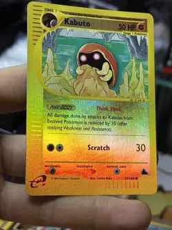Kabuto 37/144 Skyridge 2003 Reverse Holo e-series Pokemon Card TCG - Image 4