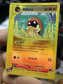 Kabuto 37/144 Skyridge 2003 Reverse Holo e-series Pokemon Card TCG - Image 5