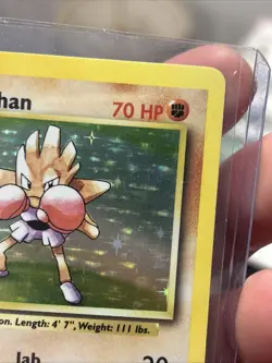 Hitmonchan Holo Rare Base Set 7/102 WOTC Vintage Pokemon Card 1999 NM - Image 4