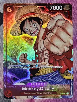 One Piece Premium Card Collection Bandai Games Fest 23-24 Monkey.D.Luffy P-001 - Image 1
