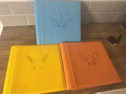 Official Chinese Jolteon Vaporeon Flareon Binders (Brand New) Pokemon Card TCG - Image 1